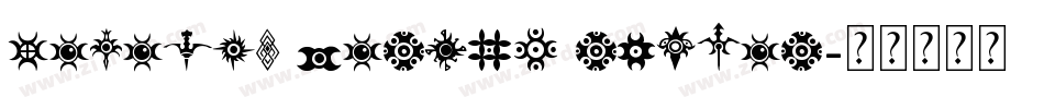 Jewelry Design Shapes字体转换